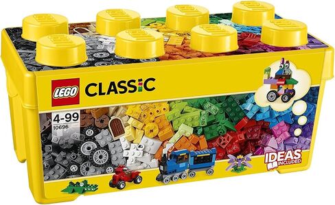 مجموعة Lego الكلاسيكية من 2 10696 و 10700 لبنات البناء مربع + لوحة قاعدة خضراء - لعبة البناء الإبداعية للأطفال ، وتعزز المهارات الحركية والخيال ، مثالية لمشاريع البناء و in Saudi Arabia