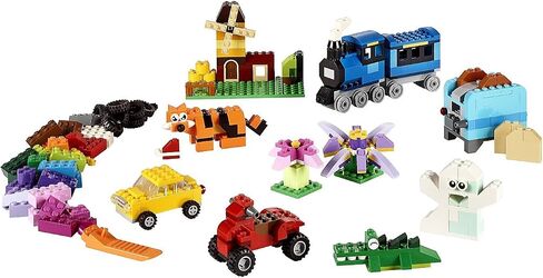 مجموعة Lego الكلاسيكية من 2 10696 و 10700 لبنات البناء مربع + لوحة قاعدة خضراء - لعبة البناء الإبداعية للأطفال ، وتعزز المهارات الحركية والخيال ، مثالية لمشاريع البناء و in Saudi Arabia