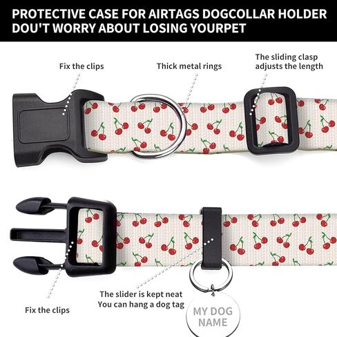 طوق الكلاب ، طوق الكلب لطيف للكلاب الصغيرة المتوسطة الصغيرة ، أطواق الحيوانات الأليفة الناعمة القابلة للتعديل مع مشبك سرعان in Kuwait