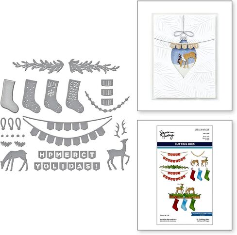 Spellbinders Mantle Decorations Etched Dies from The Timeless Trees Collection by Simon Hurley in Saudi Arabia