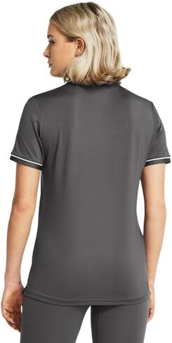 Under Armour Team Tipped Womens Short Sleeve Polo Shirt M Red-White in Saudi Arabia