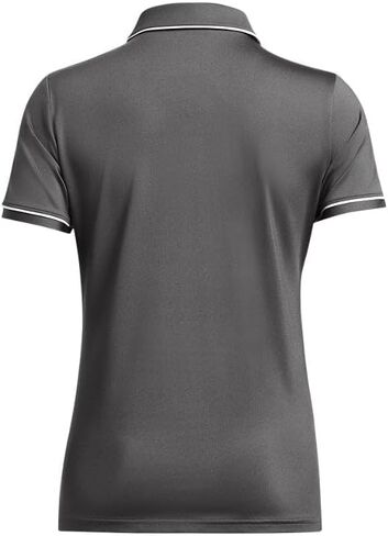 Under Armour Team Tipped Womens Short Sleeve Polo Shirt M Red-White in Saudi Arabia