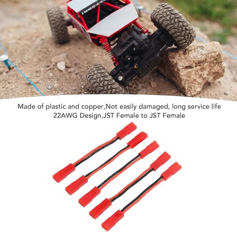 JST أنثى إلى JST أنثى الموصل 22AWG 2 بوصة RC المحرك ESC التحويل الكابل محول سلك محول RC CAR in Saudi Arabia