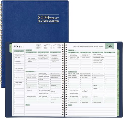 2026 Planner - Planner 2026 Weekly and Monthly, 11.38'' x 8.74'', 2026 Calendar Leather Planner, JAN 2026 - DEC 2026, Daily Hourly Appointment Book, To Do List, Monthly Tabs, Faux Soft Leather, Back Pockets - Brown in Kuwait