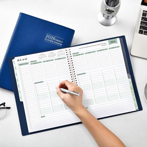 2026 Planner - Planner 2026 Weekly and Monthly, 11.38'' x 8.74'', 2026 Calendar Leather Planner, JAN 2026 - DEC 2026, Daily Hourly Appointment Book, To Do List, Monthly Tabs, Faux Soft Leather, Back Pockets - Brown in Kuwait