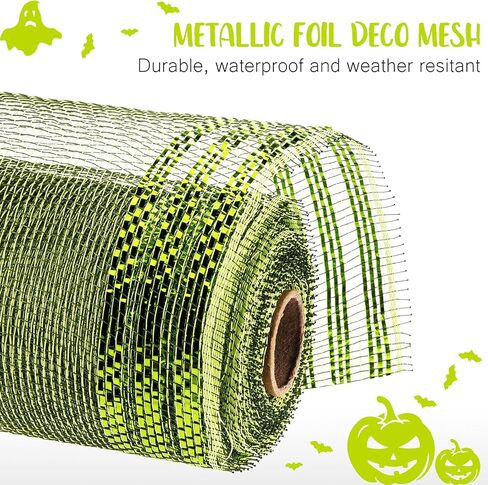 Willbond 4 Rolls Mesh Mesh Ribbon for 6 بوصة خريف الخريف الخريف لفائف الشريط لوازم زخرفة الشريط السلكي المعدني لصنع الحرف DIY (ألوان جديدة) in Saudi Arabia
