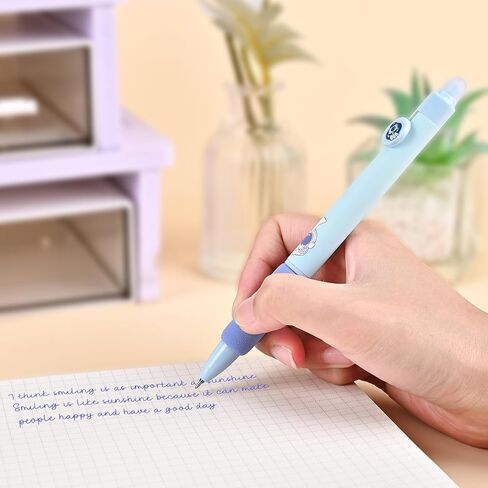 Baytory 18PCS Ambelable Ambels ، 8pcs أقلام الحبر الأزرق و 10pcs عبوات سوداء ، قلم لطيف قابل للسحب مع ممحاة ، نقطة دقيقة 0.5 ملم ، قلم حبر هلام جاف سريع ، لألغاز الكلمات المتقاطعة (الوردي) in Kuwait