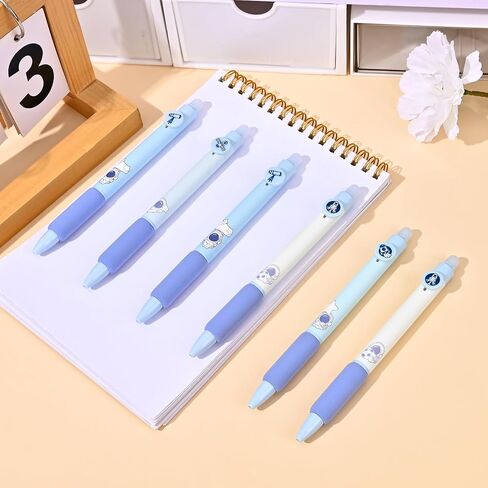 Baytory 18PCS Ambelable Ambels ، 8pcs أقلام الحبر الأزرق و 10pcs عبوات سوداء ، قلم لطيف قابل للسحب مع ممحاة ، نقطة دقيقة 0.5 ملم ، قلم حبر هلام جاف سريع ، لألغاز الكلمات المتقاطعة (الوردي) in Kuwait