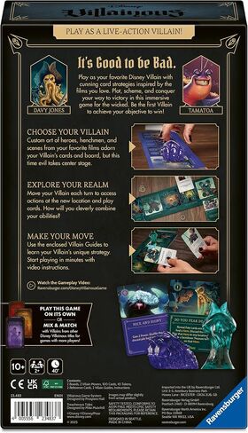 Ravensburger Disney Villainous - لعبة Board Strategy Game - تلعب دور ديفي جونز أو Tamatoa - مستقلة أو توسع مع ألعاب شرير أخرى - خط حائز على جوائز - تتراوح أعمارهم بين 10+ in Kuwait