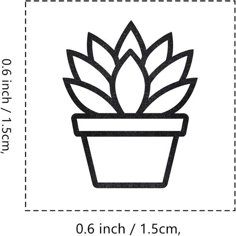 Succulent Rubber Stamp, 3/5 Inch Small Mini Stamp for Scrapbooking Card Making Planner in Saudi Arabia