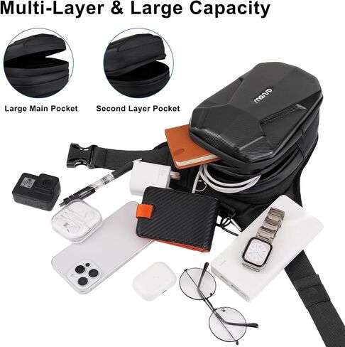 MOSISO Motorcycle Leg Bag EVA Expandable Storage Thigh Bags&15-16 inch Laptop Hard Case, 15.6 inch Waterproof Shockproof Computer Bag,Artistic Geometric EVA Carrying Sleeve with Handle, Black in Saudi Arabia