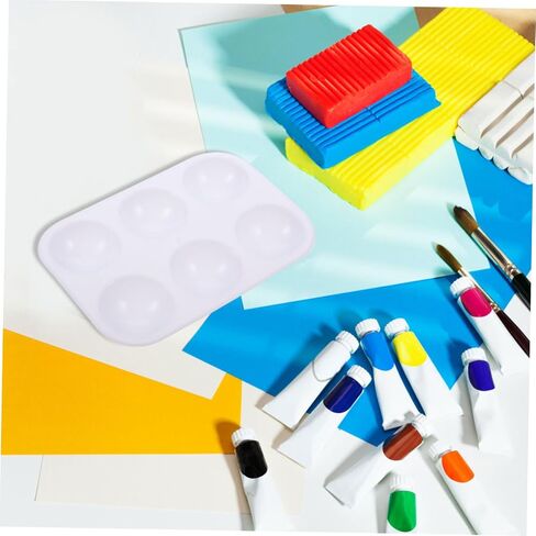 Generic 12Pcs Durable Plastic Artist Mixing Trays Convenient Watercolor for Painting and Color Mixing Supplies for Home Classroom and Creative Projects in Saudi Arabia
