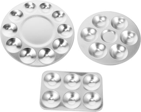 JOJOFUNY 3PCS خلط صينية فنية قابلة للغسل للحرف اليدوية والرسم للفنانين والطلاب خفيفة الوزن وقابلة لإعادة الاستخدام in Saudi Arabia