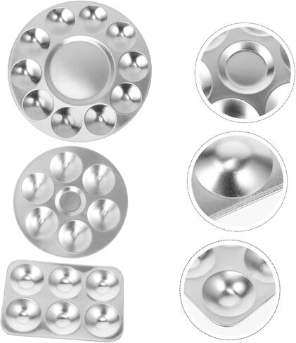 JOJOFUNY 3PCS خلط صينية فنية قابلة للغسل للحرف اليدوية والرسم للفنانين والطلاب خفيفة الوزن وقابلة لإعادة الاستخدام in Saudi Arabia