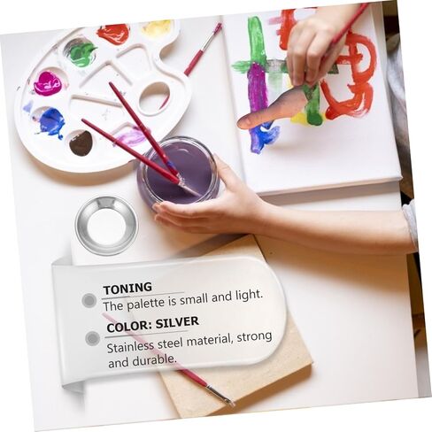 jojofuny 10Pcs Watercolor Mixing Tray Lightweight Drawing for Mixing for Artists and Home Use Convenient Pigment for Illustration in Saudi Arabia
