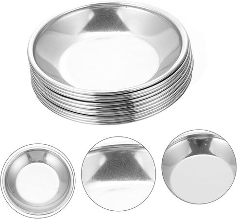 Homoyoyo 10pcs فني رسم صينية خلط طبق لمشاريع الطلاء بالألوان المائية واستخدام المدارس للطلاب والفنانين سهلة التنظيف للتصميم المحمول in Saudi Arabia