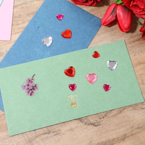 516 PCS Heart Face Gems, Bling Heart Eye Jewels Stickers for Crafts, Pink Red Adhesive Face Gems for Crafts, Acrylic Rhinestones Love Eye Sticker for Body Makeup Wedding Decor DIY in Saudi Arabia