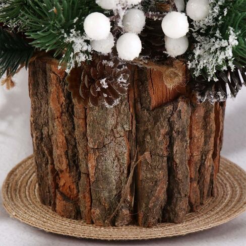 Wooden Bark Pen Holder, Creative Tree Shaped Pen Cup Nordic Style Desktop Organizer for Pencil Natural School Stationary Home Office Suplies in Saudi Arabia
