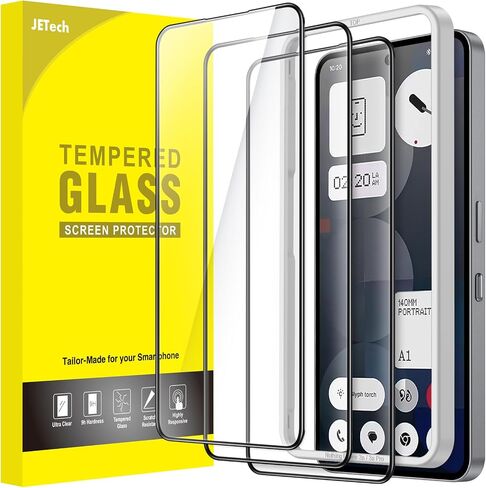 JETech Screen Protector for Nothing Phone 2 6.7-Inch, 9H Tempered Glass Film, Anti-Scratch, HD Clear, 3-Pack in Saudi Arabia
