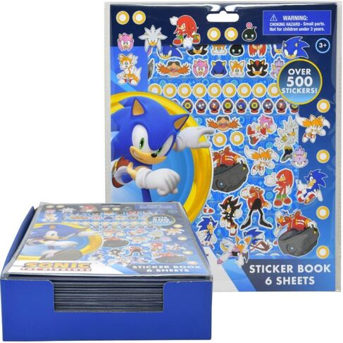 Sonic The Hedgehog Stickers Book Sheets (Sonic 500) in Saudi Arabia
