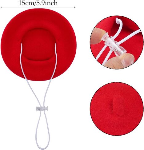Dog Beret Set Including Dog Beret Scarf Glasses for Small Dogs Cat Doll in Saudi Arabia