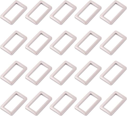 1 بوصة أبازيم مستطيلة - محفظة شريحة قابلة للتعديل المعدنية لمحفظة السحابات حقيبة إكسسوارات الظهر in Kuwait