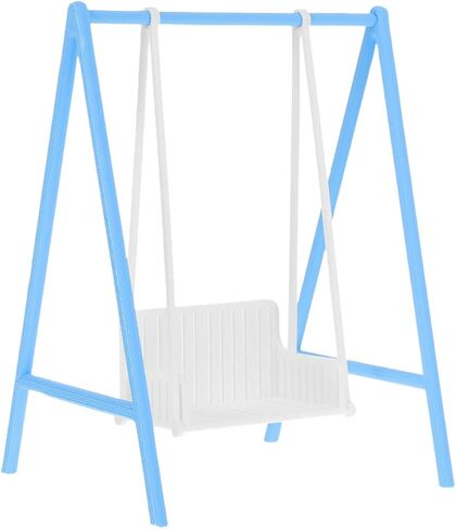BESPORTBLE Miniature Dollhouse Swing Chair: 1:12 Scale Plastic Dollhouse Furniture Accessories for DIY Fairy Garden Playground Garden Park Scenes in Saudi Arabia