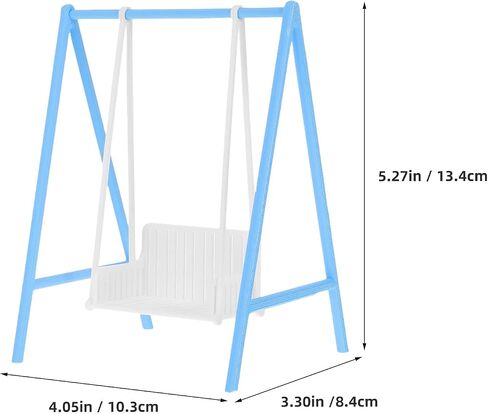 BESPORTBLE Miniature Dollhouse Swing Chair: 1:12 Scale Plastic Dollhouse Furniture Accessories for DIY Fairy Garden Playground Garden Park Scenes in Saudi Arabia
