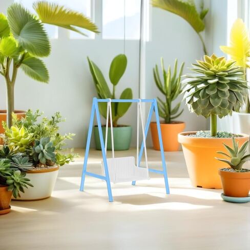 BESPORTBLE Miniature Dollhouse Swing Chair: 1:12 Scale Plastic Dollhouse Furniture Accessories for DIY Fairy Garden Playground Garden Park Scenes in Saudi Arabia
