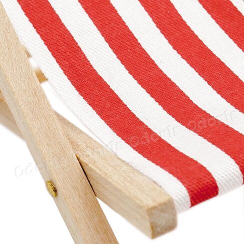 Odoria 1/12 Miniature Beach Chair Dollhouse Outdoor Furniture Accessories, Blue in Saudi Arabia