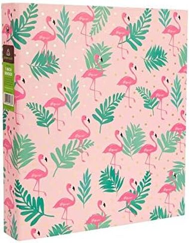 Greenroom 1 "Thard Cover Ring Binder - Flamingos in Saudi Arabia