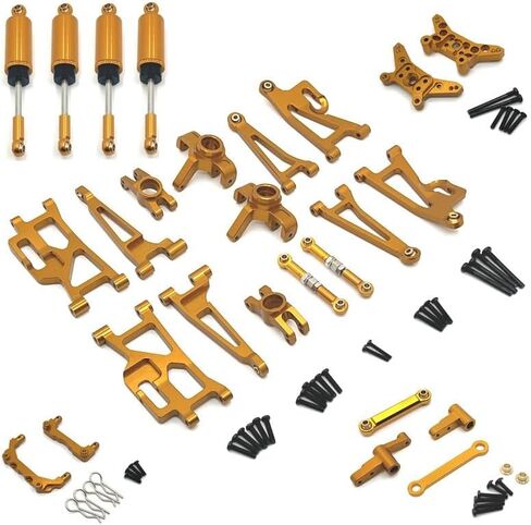 26pcs لأجزاء Hyper GO H14BM ، ترقيات المعادن بديلة مجموعة مجموعة ، RC CAR ملحق الألومنيوم مجموعة كاملة مع مسامير Hyper GO H14BM ، 14209 ، 14210 1/14 مقياس RC CAR (الأحمر) in Saudi Arabia