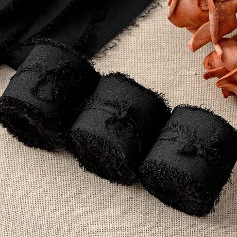 شريط شيفون فال ، 3 لفات شمبانيا بيج بيج لغطاء الهدايا ، وأشرطة الشيفون 1.5 "× 7YD محددة لحفل الزفاف ، والباقة باقات ، ودعوات الزفاف ، ودعوات الزفاف ، وحرف ديي in Kuwait