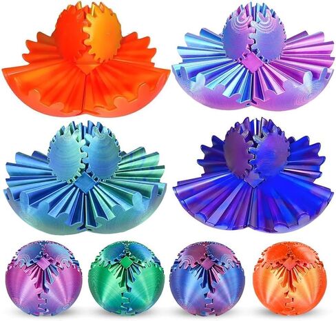 3D Printed Dragon Egg Toy, Fidget Toys for Children, Easter Gift for Adults with Stress, Autism, ADHD, Perfect Easter Basket Stuffer (4 PCS) in Kuwait