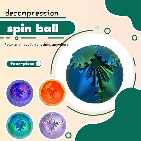 3D Printed Dragon Egg Toy, Fidget Toys for Children, Easter Gift for Adults with Stress, Autism, ADHD, Perfect Easter Basket Stuffer (4 PCS) in Kuwait