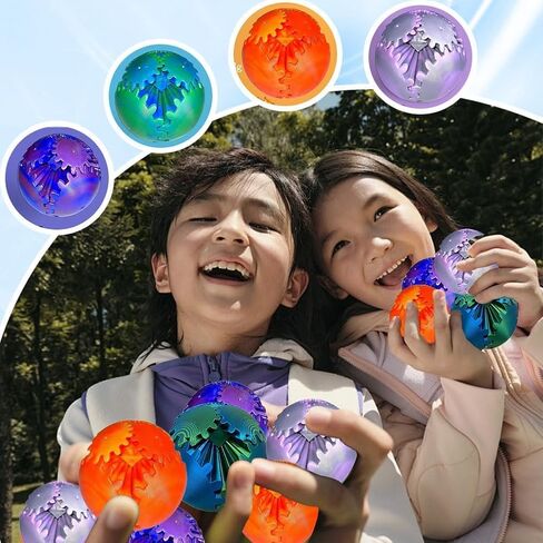 3D Printed Dragon Egg Toy, Fidget Toys for Children, Easter Gift for Adults with Stress, Autism, ADHD, Perfect Easter Basket Stuffer (4 PCS) in Kuwait