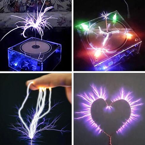 Musical Tesla Coil Speaker Bluetooth Music Tesla Coil Cool Gadgets Arc Plasma Loudspeaker Wireless Transmission Experiment Desktop Toy Model Science Education Tesla Toy in Saudi Arabia