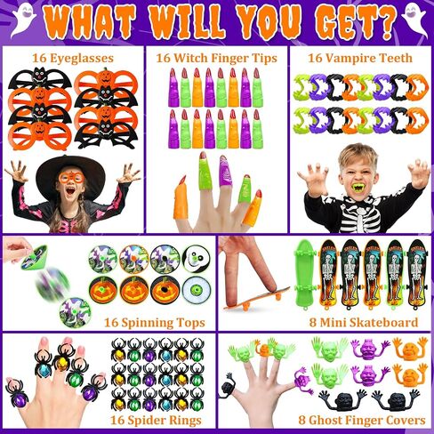 Halloween Party Favors for Kids, 48 Pcs Pumpkin with Squishy and Building Blocks, Halloween Goodie Bags Fillers Trick or Treat Classroom Prizes Toys Gifts for Kids in Saudi Arabia
