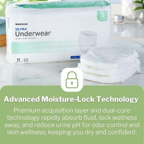 McKesson Ultra Underwear, Incontinence, Heavy Absorbency, Medium, 20 Count in Saudi Arabia