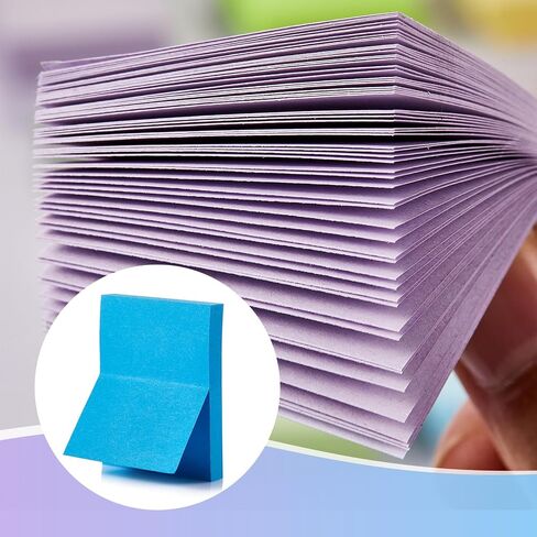(40 Pads) Sticky Notes 1.5x2 in, 16 Colors Post Self Stick Pad Its, Clean Removal Colorful Mini Pads Bulk for Office, Home, School,Teachers, Meeting, Notebooks in Saudi Arabia