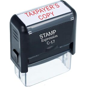 StampExpression - طابع مطاطية لنسخ ضرائب دافع الضرائب - الحبر الأحمر (A -5845) in Kuwait