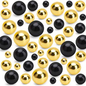 Red Orange Faux Pearl Beads Thanksgiving Fall Decor Vase Fillers for Centerpieces 180 Pcs, Glass Vases for Centerpieces Fall Vase Filler Party Table Decorations 8/14/18/20mm in Kuwait