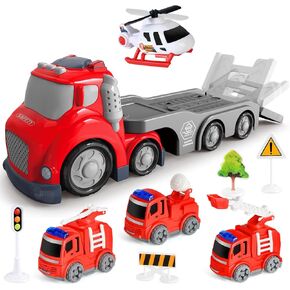 ألعاب الشاحنات لطفل صغير 1 ، 2 ، 3 ، 4 سنوات ، مجموعة لعبة Tructs Trucks Trucks ، هدايا عيد ميلاد عيد الميلاد المثالية للأطفال. in Kuwait