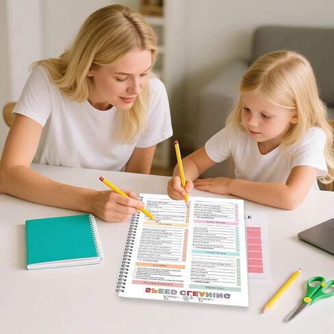 1pack white planner, Cleaning Schedule and Checklist Organizer, Daily Weekly Monthly Household Cleaning Planner, Chore Chart Notebook for Home, Family Cleaning Tasks for Women in Saudi Arabia