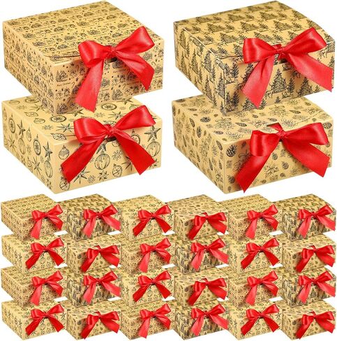 صناديق هدايا Amsoingspark 24 PCS مع أغطية 4.5 "x4.5" X2 in Saudi Arabia