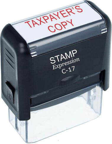 StampExpression - TAXPAYER'S Copy Office Self Inking Rubber Stamp - Red Ink (A-5845) in Saudi Arabia