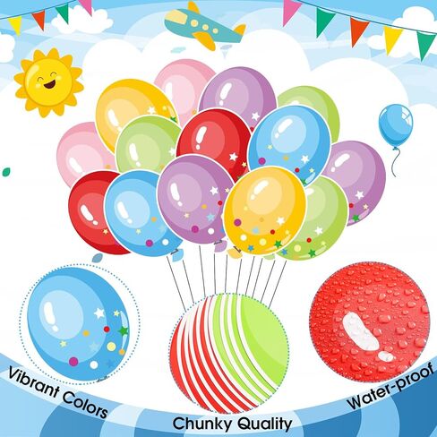 Taobary 67 PCS Hot Air Balloon Bulletin Decoration Set School Collulful Hot Air Balloon Accent Paper Classroom School Decored Decor in Saudi Arabia