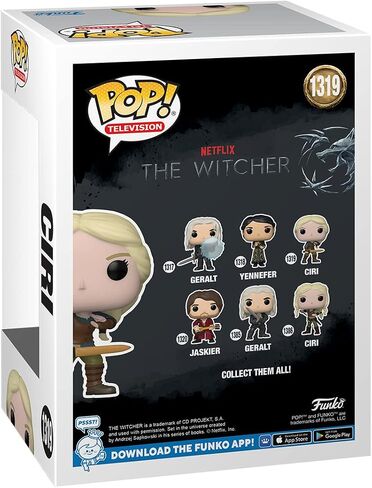 فونكو بوب! TV: Witcher - Ciri with Sword - The Witcher - Finyl Figure - فكرة الهدية - البضائع الرسمية - للأطفال والكبار - عشاق التلفزيون - نموذج نموذج لهواة الجمع والعرض in Saudi Arabia