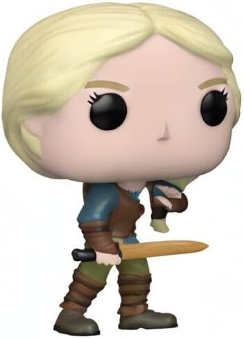 فونكو بوب! TV: Witcher - Ciri with Sword - The Witcher - Finyl Figure - فكرة الهدية - البضائع الرسمية - للأطفال والكبار - عشاق التلفزيون - نموذج نموذج لهواة الجمع والعرض in Saudi Arabia