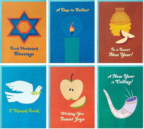 Hallmark Tree of Life Rosh Hashanah Card Card ، Flys Sweet (36 بطاقة مع الأظرف) in Saudi Arabia